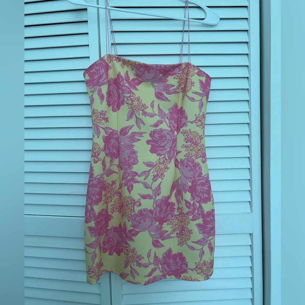 Pink Floral Dress